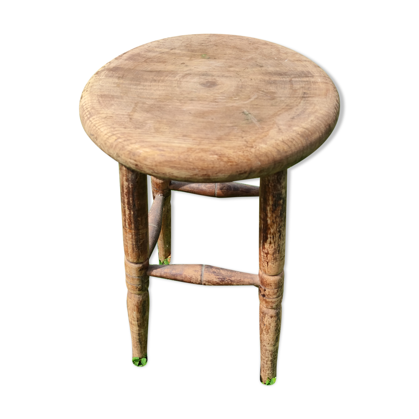 Vintage wooden stool, beautiful patina