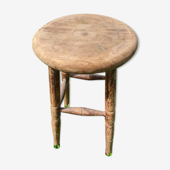 Vintage wooden stool, beautiful patina