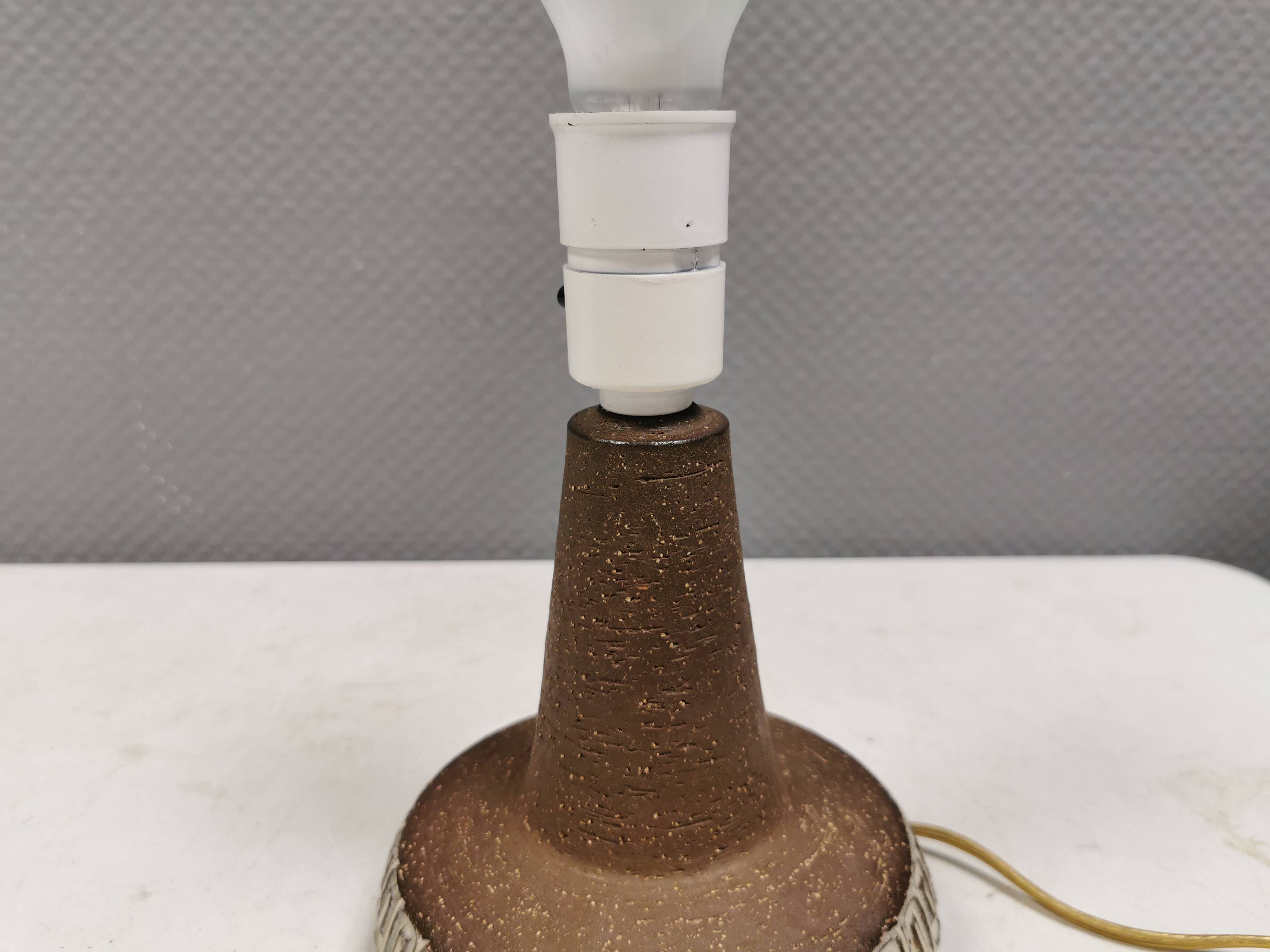 Ceramic Table Lamp, Helge Bjufstrøm Design, Michael Andersen Denmark, 1960s