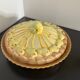 Barbotine pear tart dish