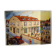 Displays the cardinal points the school plan