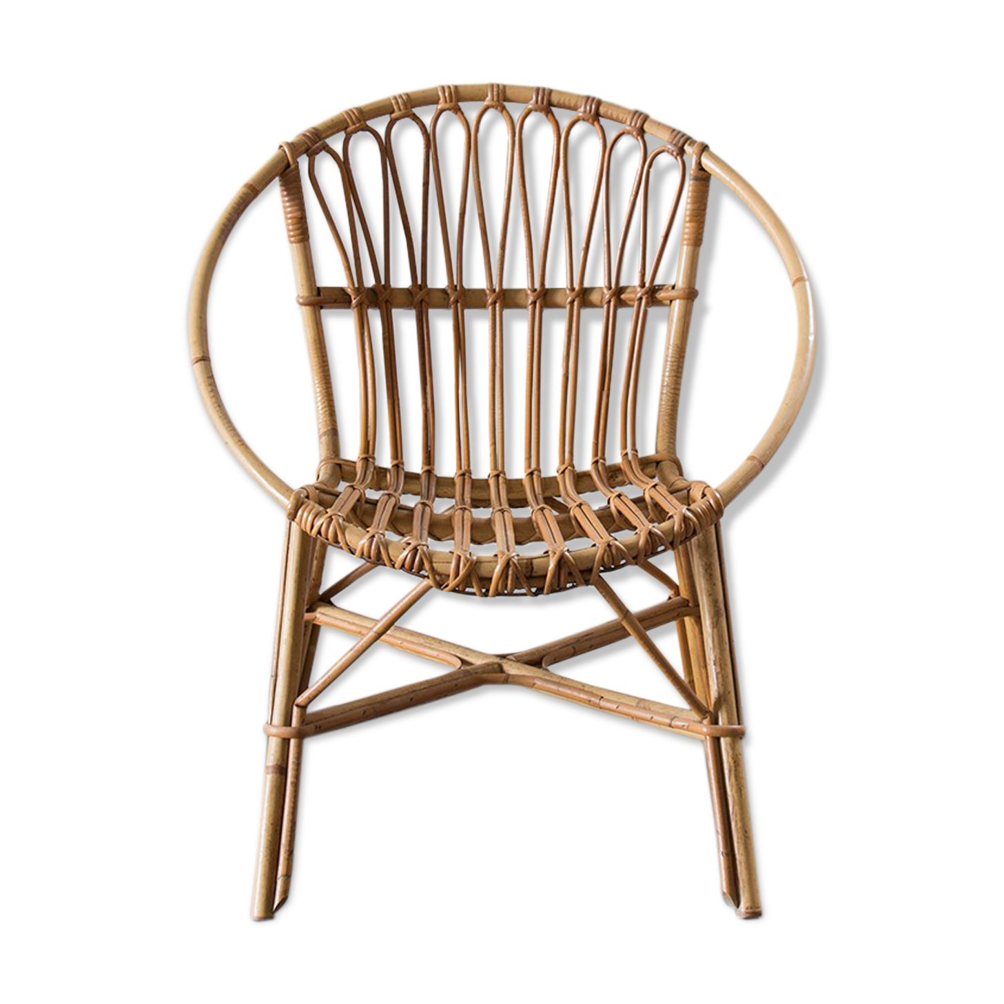 Rattan armchair