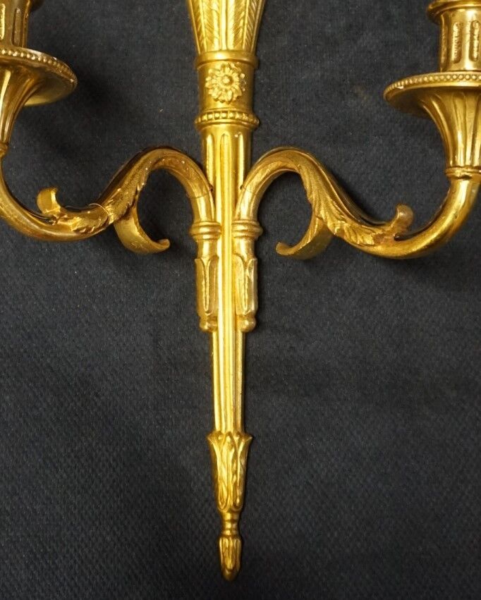 Pair of empire wall sconces