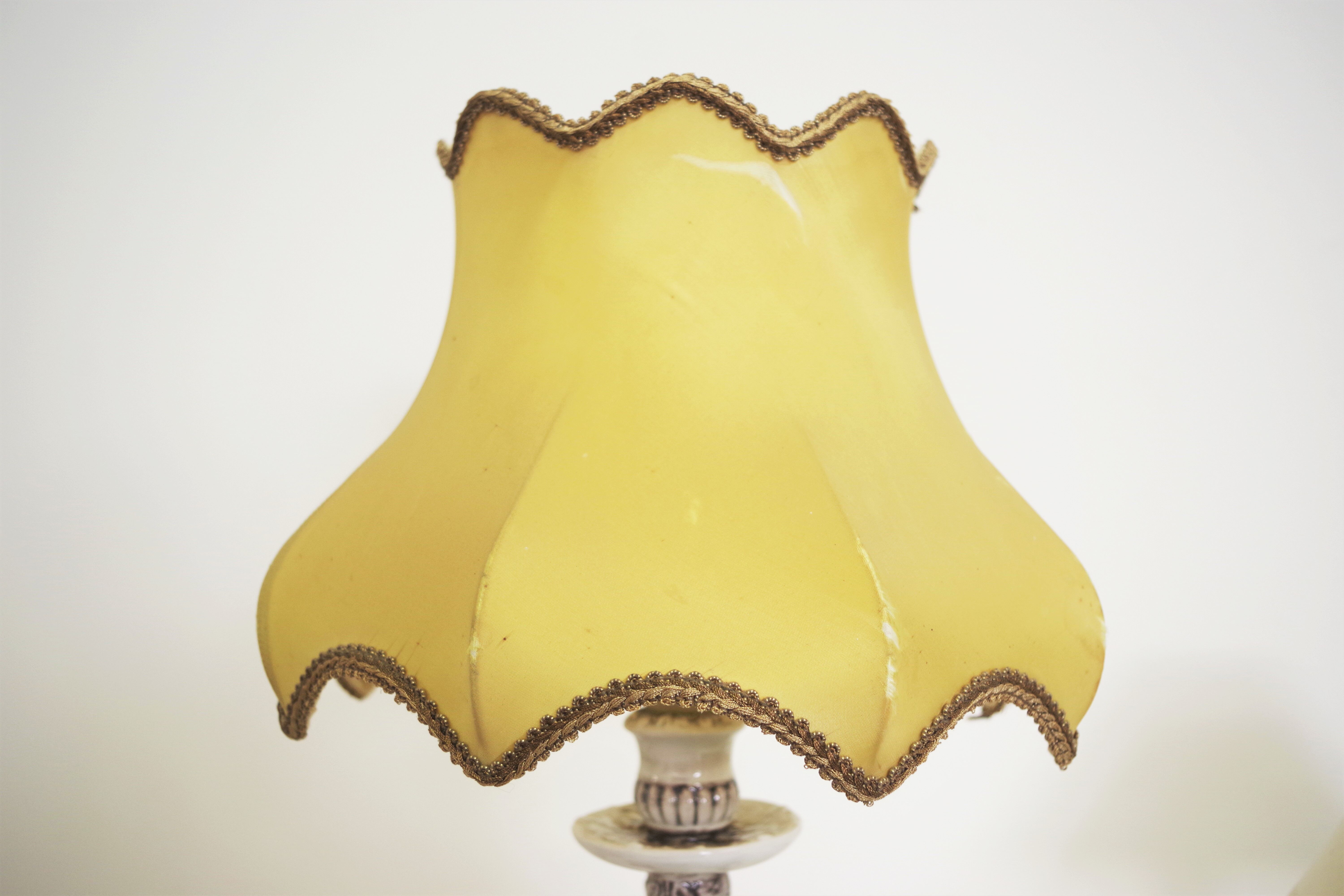 Desk Lamps with Lampshades Day, 1950s, Set of 2