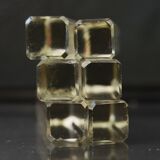 Lot of 6 Mid Century Chekoslovakia Crystal Knife Rests