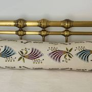 Coussin exceptionnel en teinture grecque vintage tissée à la main.
