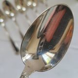 6 small silver-plated Boulenger spoons