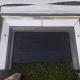 Fireplace XIX ° marble louis XV style with narrowed and floor slabs