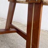 Table basse moderniste bois lamellé, 1970