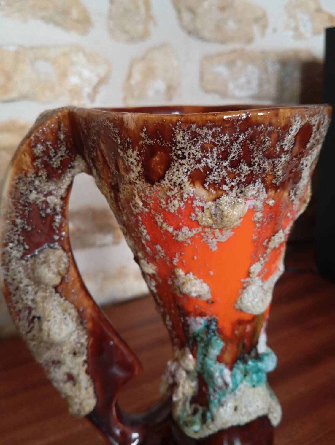 Vallauris style vase