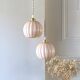 Suspension cascade verres Clichy roses