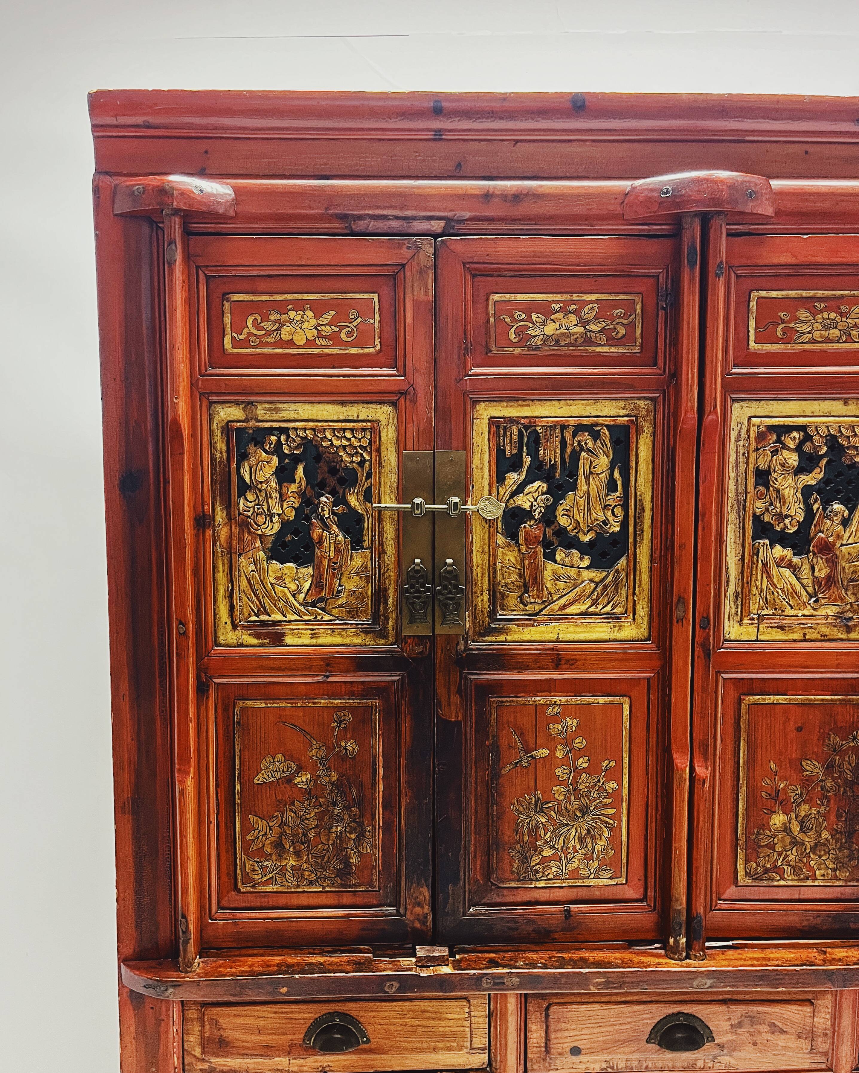 Antique Chinese wooden cabinet