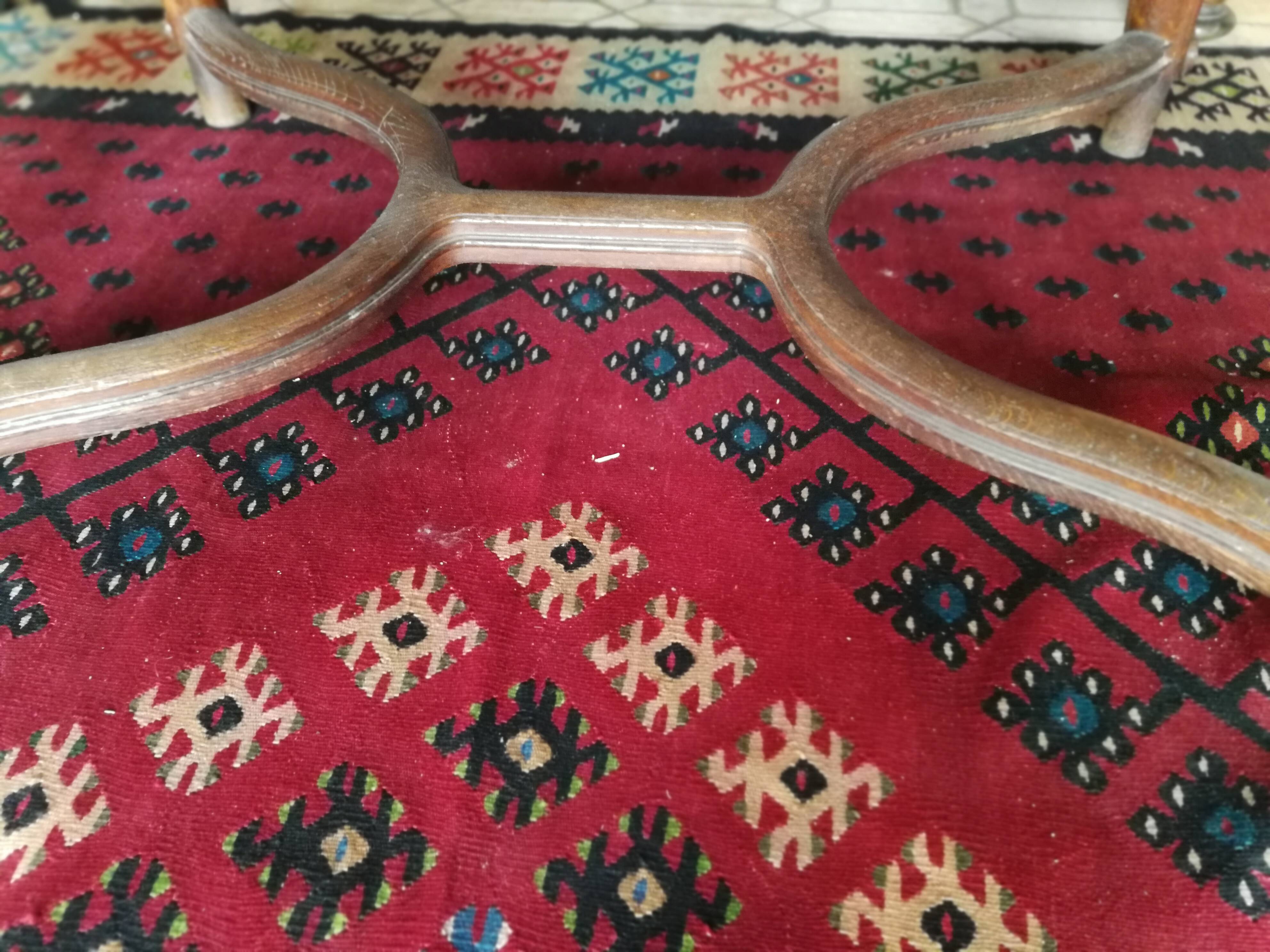 Large table for 12 people with extensions, Louis XV style.