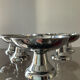 Series of 6 vintage stainless steel ice cream cups