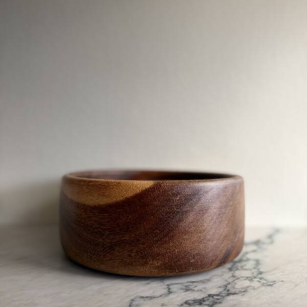 Wooden salad bowl