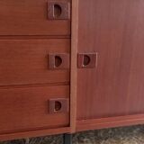 Enfilade moderniste en teck par René-Jean Caillette - années 50/60