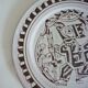 Enameled ceramic art plate, signed La Tournerie, 1960s/1970s
