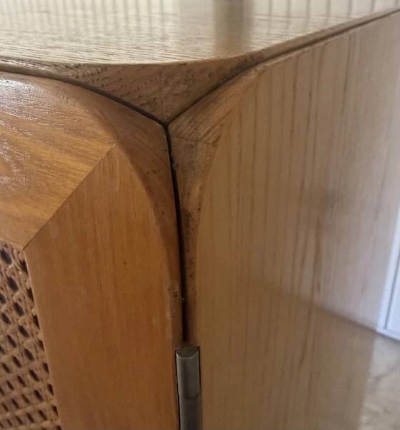 Vintage wardrobe Derk Jan De Vries – 1960s/70s – Wood and Wicker