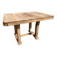 Table à manger, années 30 / 40, Art Déco, à allonges, bois massif, extensible, pieds lyre, pattes de