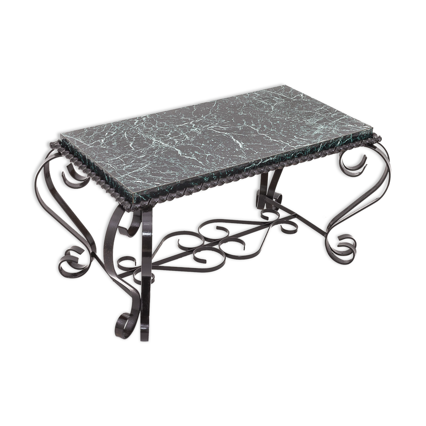 Wrought iron coffee table