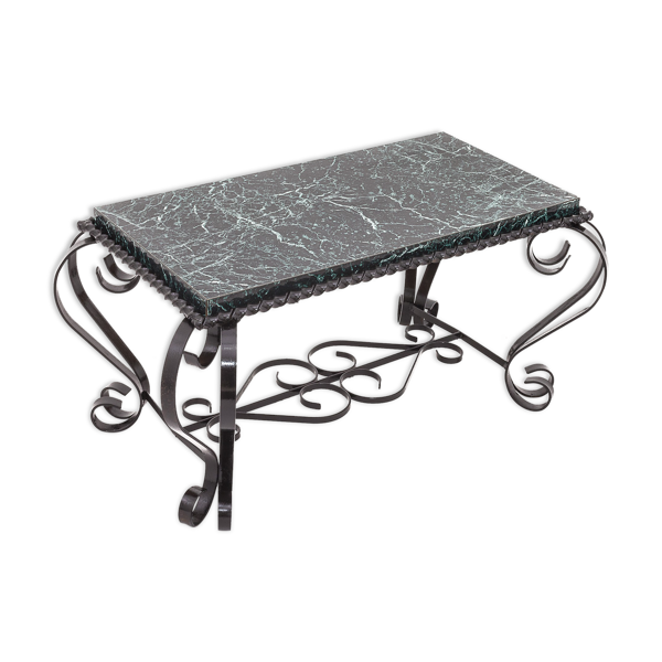 Table basse en fer forgé