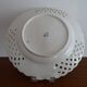 Old openwork Meissen earthenware plate decorated with blue onions 19th century