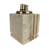 Travertine lighter, cubic, 80s