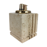 Travertine lighter, cubic, 80s
