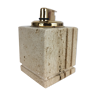 Travertine lighter, cubic, 80s