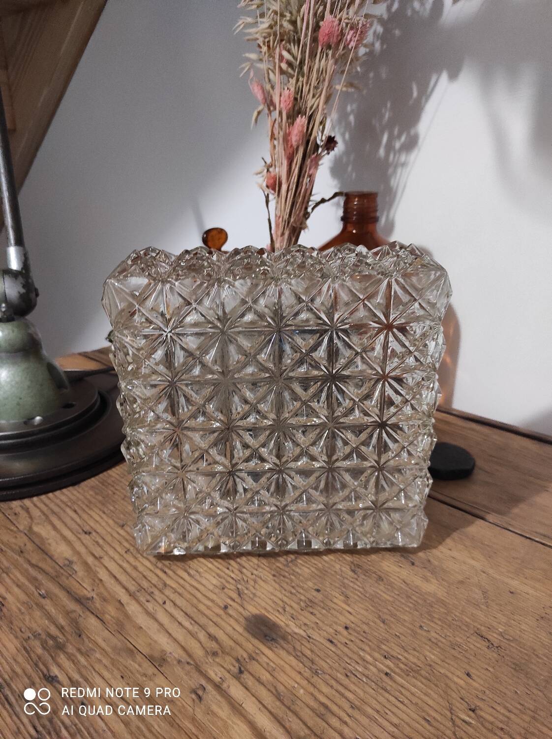 Wall light, ceiling light Vintage Glass