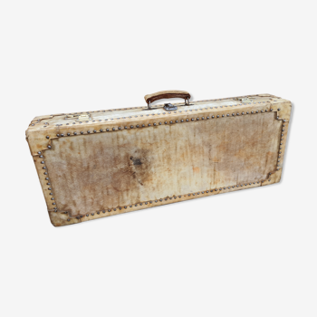 Malle auto travel suitcase made of pigskin