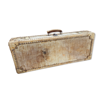 Malle auto travel suitcase made of pigskin