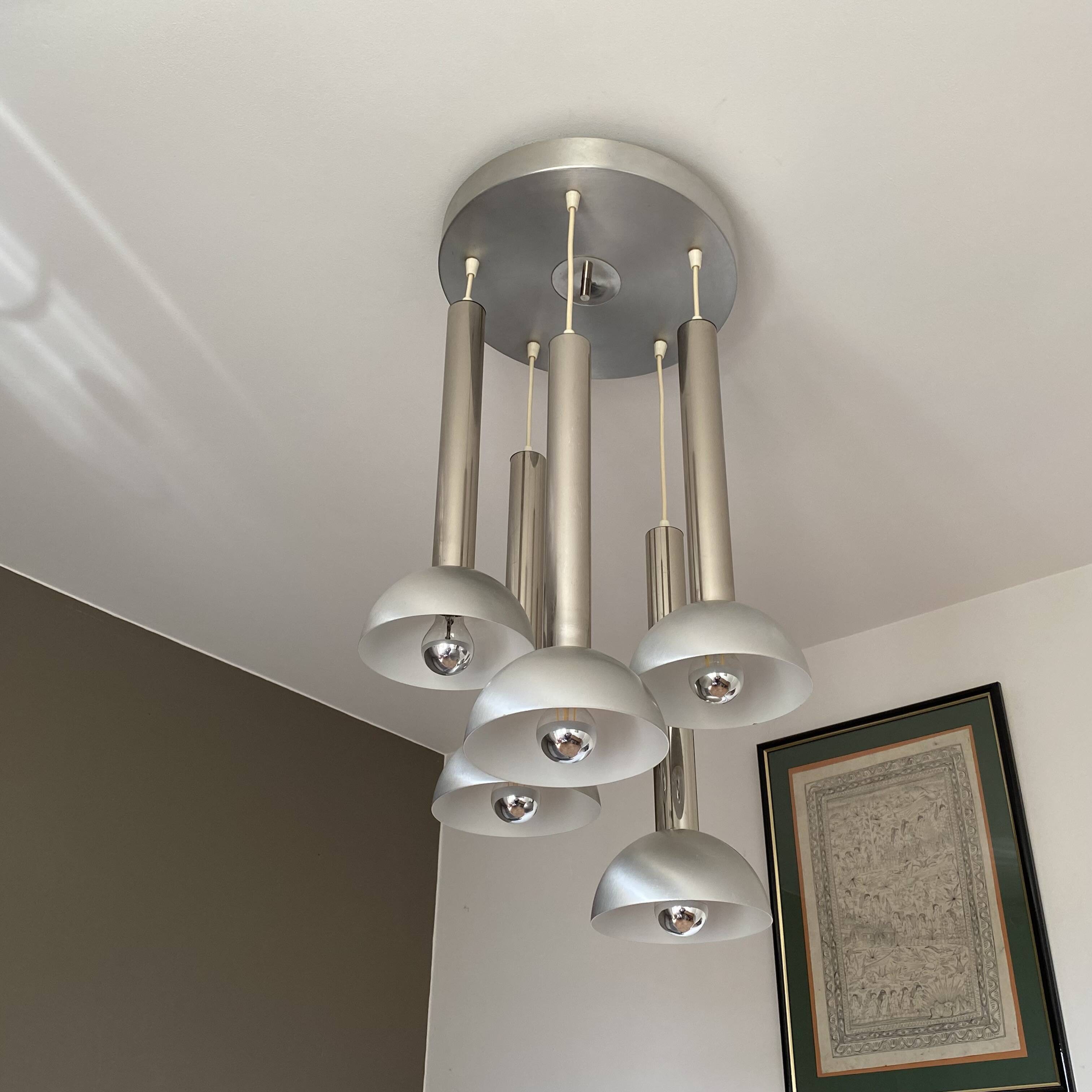 Suspension cascade space age. 1970.