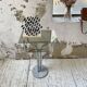 80s glass and marble console