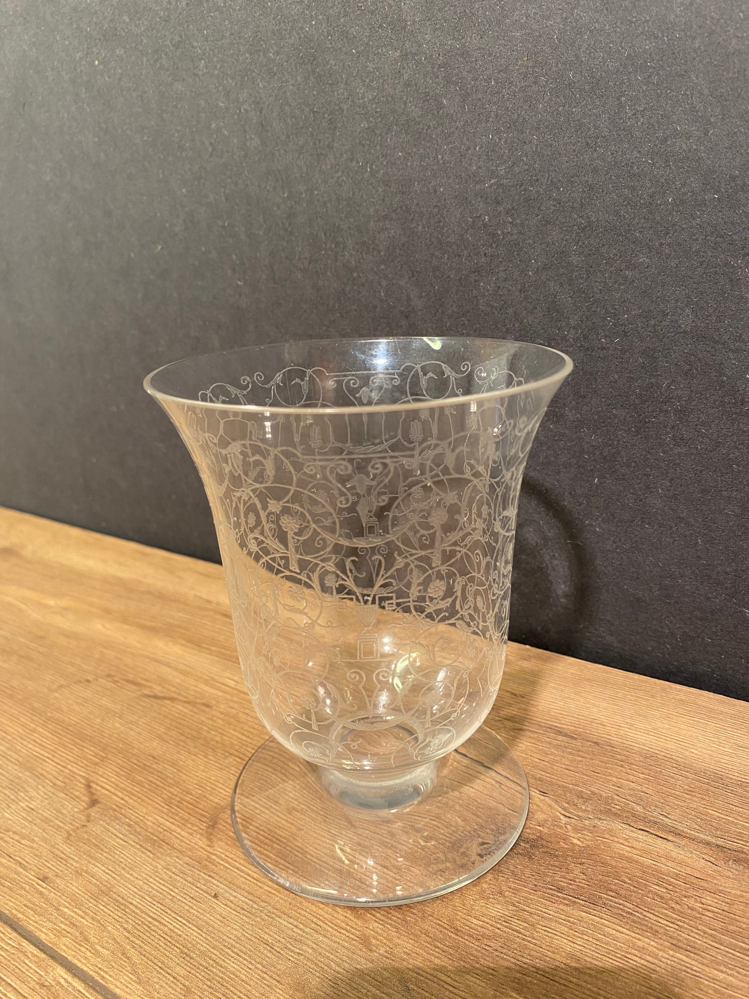 Crystal vase signed Baccarat