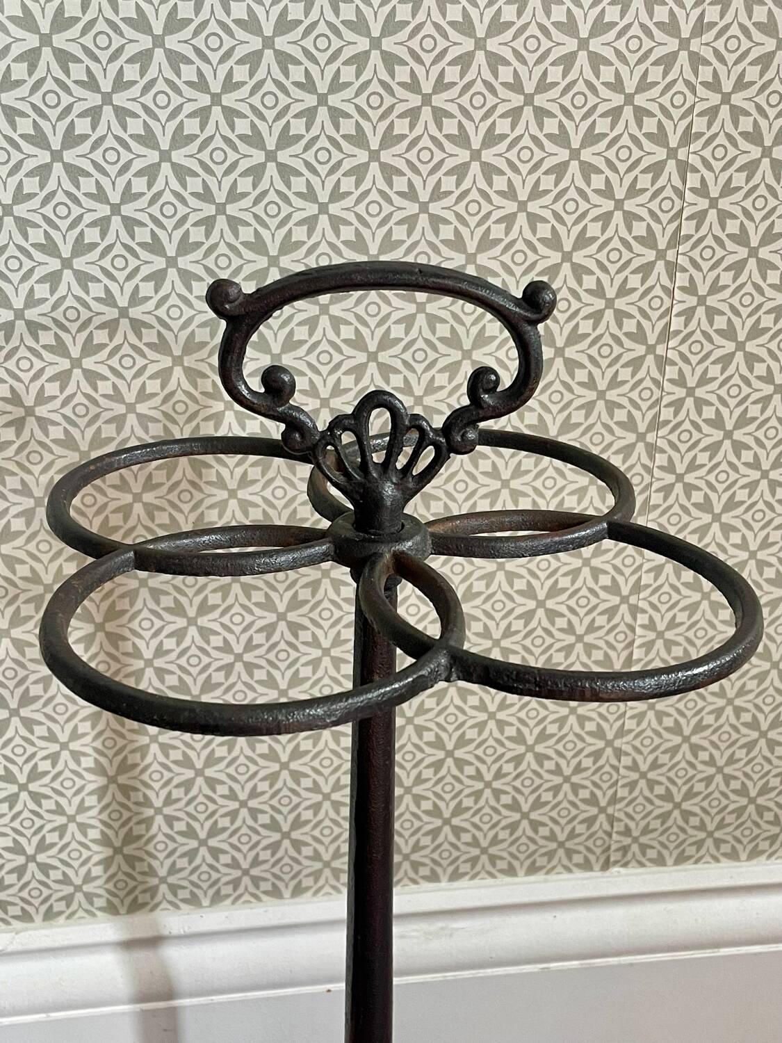 Vintage Umbrella Stand in Wrought Iron