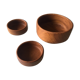 Trio plat wood teak
