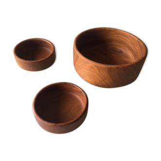 Trio plat wood teak