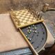 Jeu d'échecs en bois noble vintage 