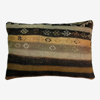 Housse de coussin kilim vintage turque faite à la main