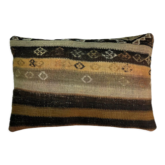 Vintage turkish handmade kilim cushion cover