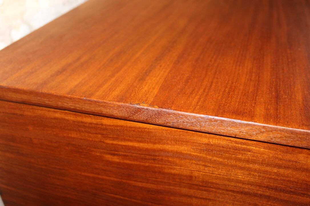 Teak and zebrano sideboard
