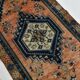 3x7 Red Navy Blue Geometric Persian Rug, 102x223Cm