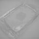 Glass tray decorated with roses vintage french glass tray