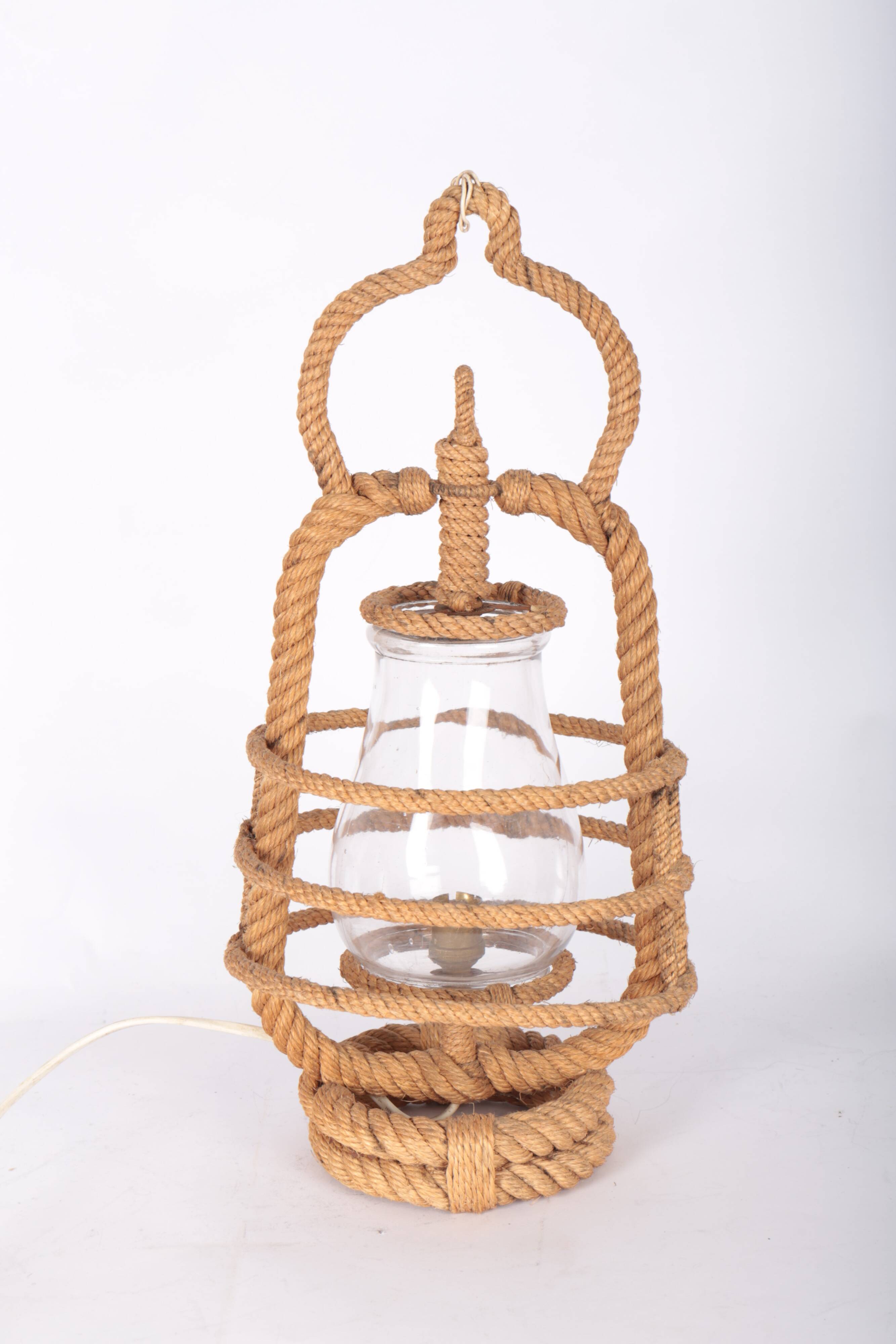 Rope lantern lamp, 50s/60s
