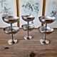 6 Vintage stainless steel ice cream/dessert cups from the 70s-80s, round shape