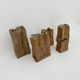 Set of 6 Rosenthal paper bag vases by Tapio Wirkkala, 1970s