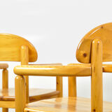 Vintage pine dining chairs by Rainer Daumiller for Hirtshals Sawmill, Denmark 70s