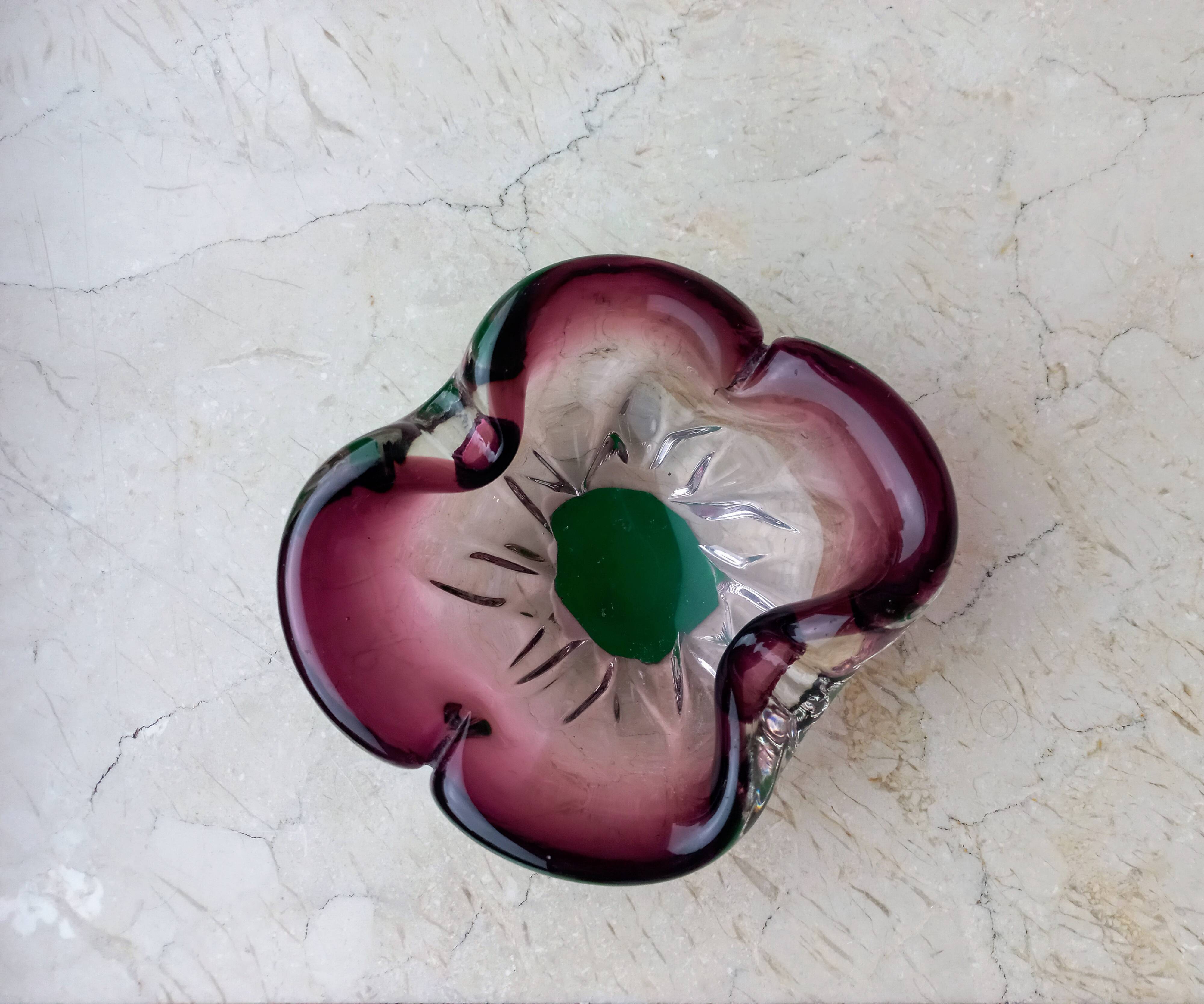 Cendrier en verre de Murano