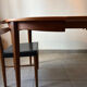 Vintage teak round table NF extendable